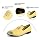 XQWFH Mens Leather Loafers Spiked Dress Shoes with Gold Buckle Penny S